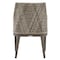 Armen Living Silvana Outdoor Wicker and Aluminum Gray Dining Chair with Beige Cushions, PK2 840254332911 - alternate 10